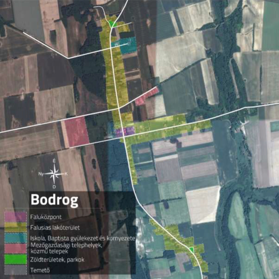 Bodrog településképi szempontból meghatározó területek jegyzéke