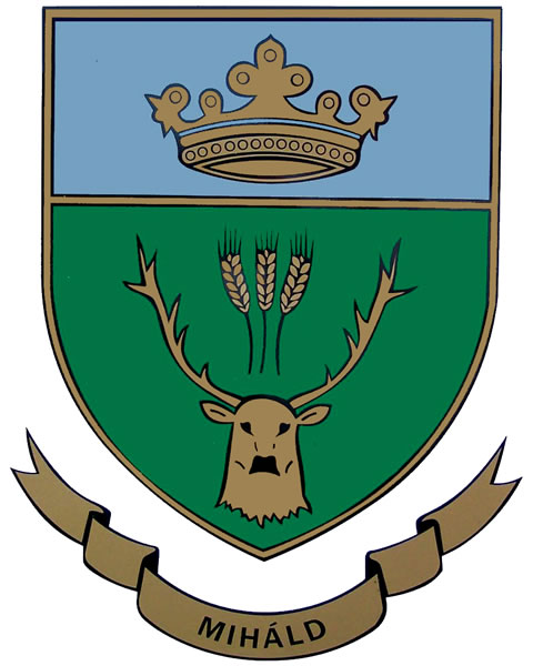 Miháld község címere